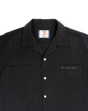 画像をギャラリービューアに読み込む, SON OF THE CHEESE RAYON OPEN COLLAR SHIRT(BLACK)
