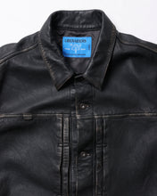 Load image into Gallery viewer, Liberaiders WASHED LEATHER JACKET (BLACK)
