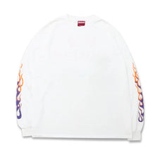 Load image into Gallery viewer, Hide and Seek Flame L/S Tee 23aw(WHT)
