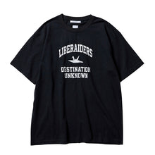 Load image into Gallery viewer, Liberaiders COLLEGE LOGO TEE (BLACK)
