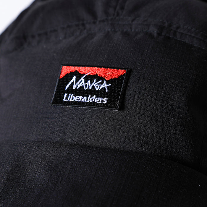 帽子 NANGA LIBERAIDERS TAKIBI RIPSTOP DOWNCAP NANGA X LIBERAIDERS TAKIBI RIPSTOP DOWN CAP (BLACK) – BASE L.H.P