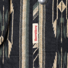 Load image into Gallery viewer, Liberaiders NATIVE PATTERN FLANNEL CARDIGAN (BLACK)
