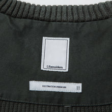 Load image into Gallery viewer, Liberaiders GARMENT DYED COTTON KNIT CREWNECK (OLIVE)
