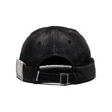 Charger l&#39;image dans la galerie, THE.H.W.DOG VINTAGE DENIM ROLL CAP (Black)
