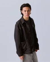 Load image into Gallery viewer, Liberaiders WASHED LEATHER JACKET (BLACK)
