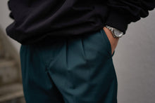 将图片加载到图库查看器，Hide and Seek Pleated Trouser 23AW (Green)
