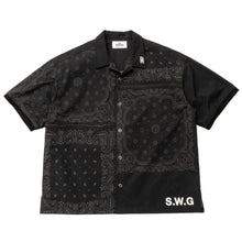 画像をギャラリービューアに読み込む, THE SWINGGGR BANDANA SHIRT, BLACK
