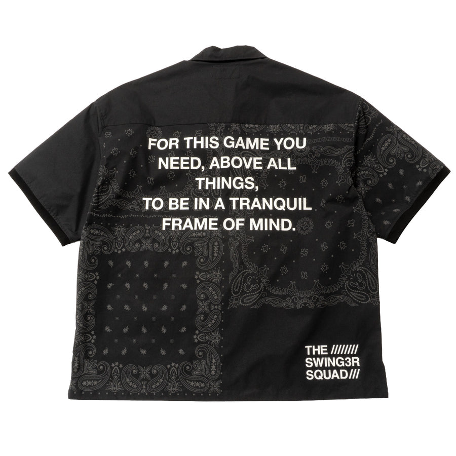 THE SWINGGGR BANDANA SHIRT, BLACK – BASE L.H.P