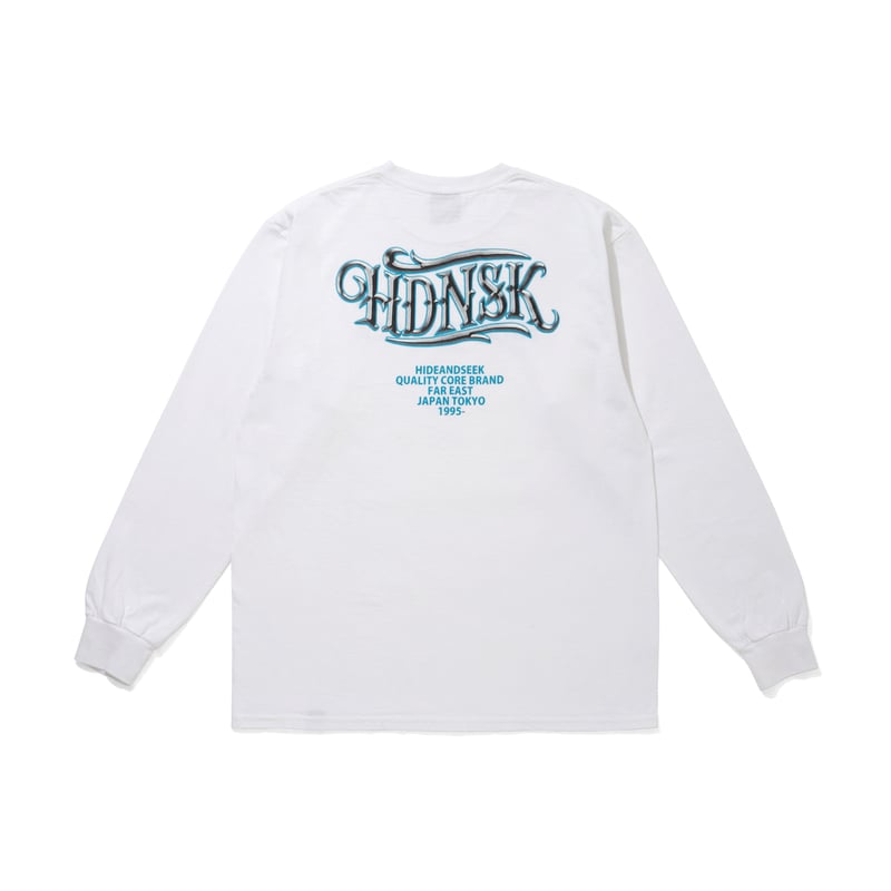 HideandSeek X-Logo L/S Tee WHITE – BASE L.H.P