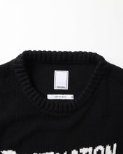 이미지를 갤러리 뷰어에 로드 , Liberaiders THUNDER LOGO KNIT SWEATER BLACK
