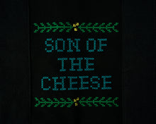 将图片加载到图库查看器，SON OF THE CHEESE Flower Cross Stitch Bag(BLACK)

