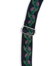 将图片加载到图库查看器，SON OF THE CHEESE Flower Cross Stitch Bag(BLACK)
