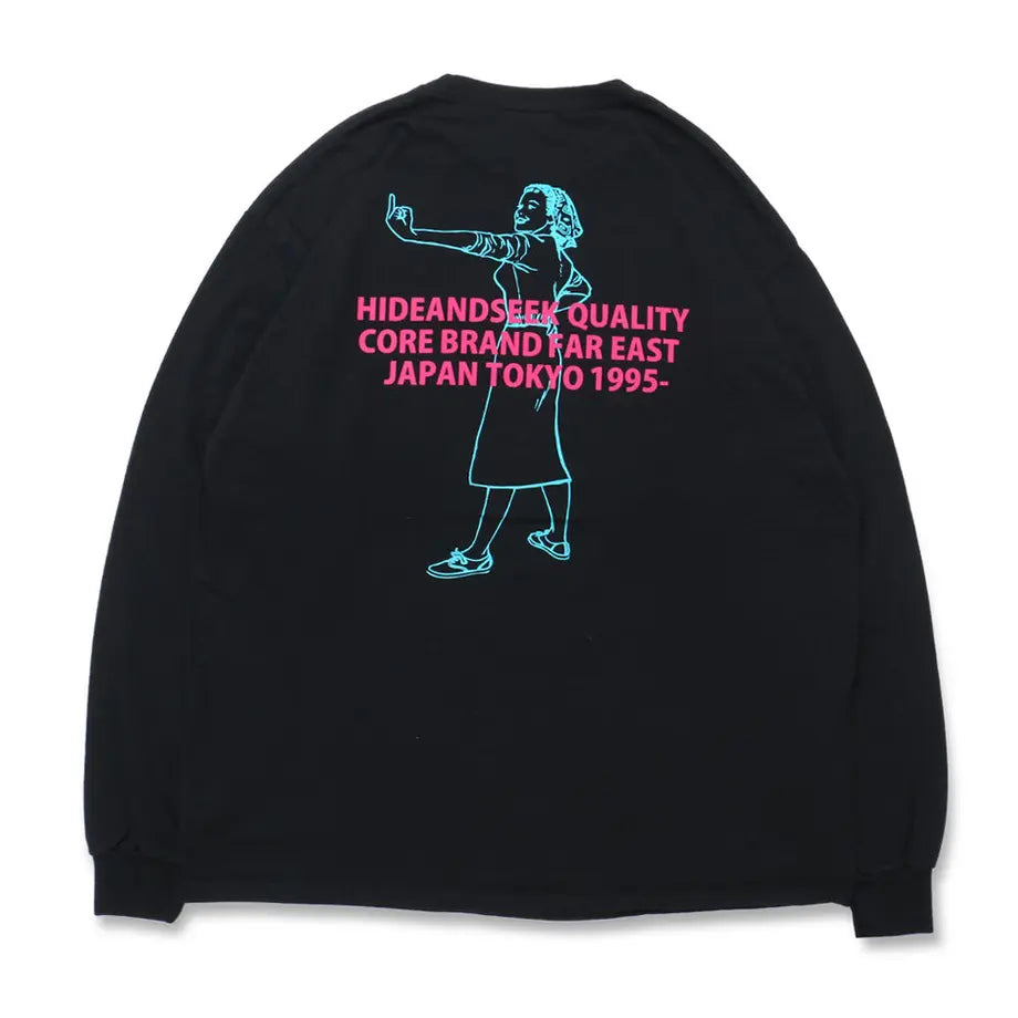 Hide and Seek Tour L/S Tee (BLK) – BASE L.H.P Hide and Seek Tour L/S Tee (BLK) – BASE L.H.P