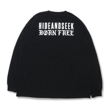 Load image into Gallery viewer, Hide and Seek Born Free L/S Tee 23aw-Heavy Oz(BLK)
