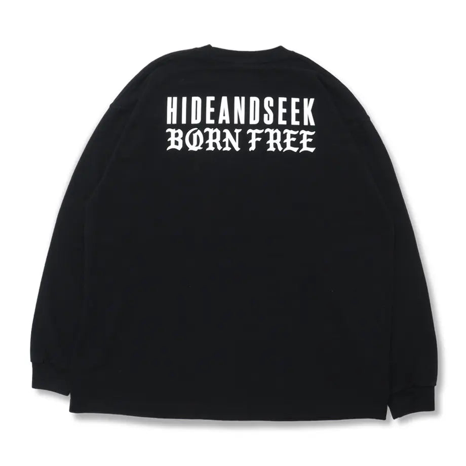 Hide and Seek Born Free L/S Tee 23aw-Heavy Oz(BLK)