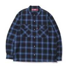 Load image into Gallery viewer, Hide and Seek Ombre Check L/S Shirt 23AW (Blue)
