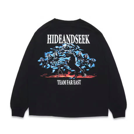 Hide and Seek Horse L/S Tee(Back) – BASE L.H.P