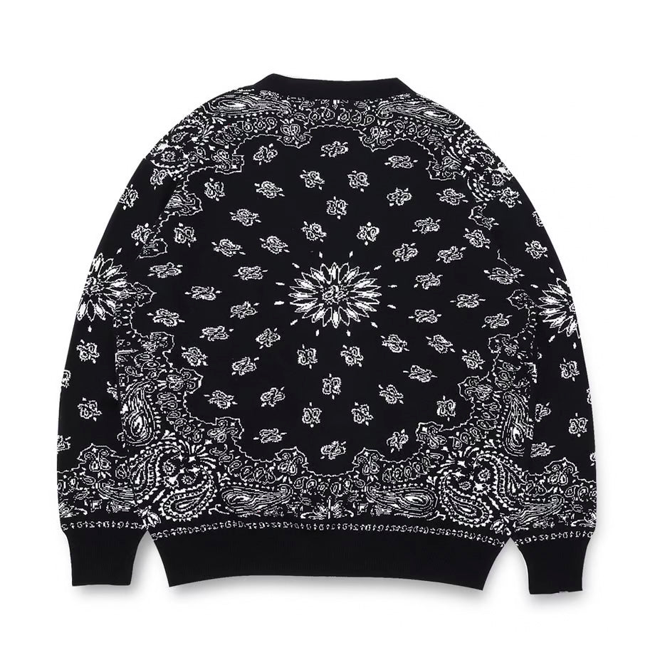 トップス HIDE AND SEEK Bandana Cardigan L Hide and Seek Bandana Cardigan (Black) – BASE L.H.P