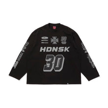 画像をギャラリービューアに読み込む, HideandSeek Racing L/S Tee(Loose Fit)(BLK)
