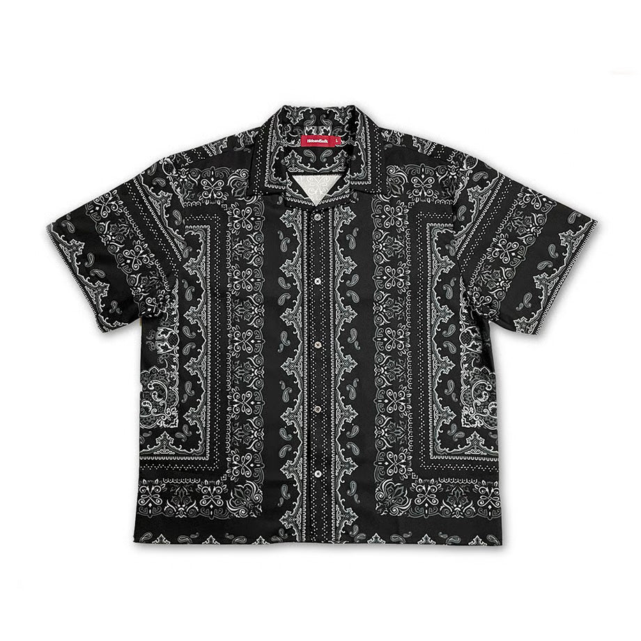 トップス hide-and-seek Bandana Pattern L/S Shirt Hide and Seek Bandana Pattern S/S Shirt (Black) – BASE L.H.P