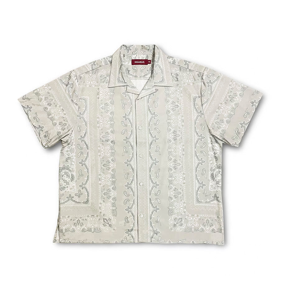 Hide and Seek Bandana Pattern S/S Shirt (Khaki) – BASE L.H.P