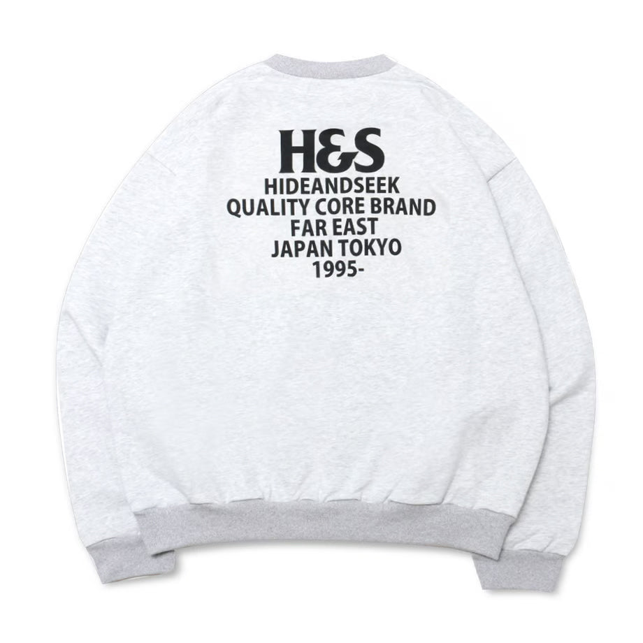 Hide and Seek  HS Sweat Shirt-1 23aw(WHT)