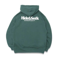 将图片加载到图库查看器，Hide and Seek Logo Hooded Sweat Shirt 23aw(Green)
