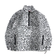 Load image into Gallery viewer, Hide and Seek Boa Half Zip Jacket (Leopard)
