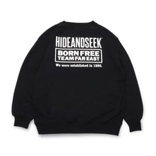 將圖片載入圖庫檢視器 Hide and Seek The H&amp;S Sweat Shirt 24aw (BLK×WHT)
