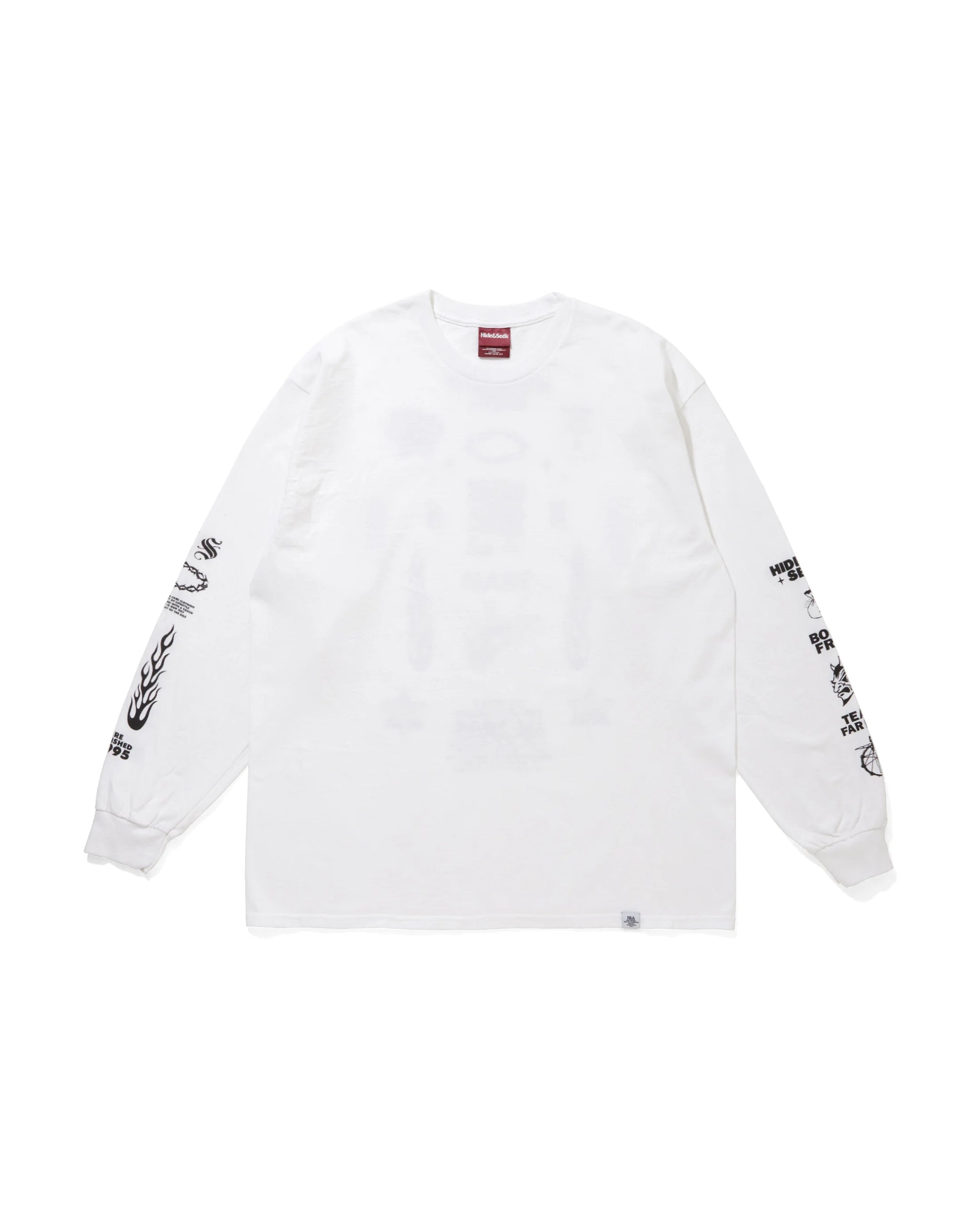 HideandSeek TEAM FAR EAST L/S Tee (WHT) – BASE L.H.P
