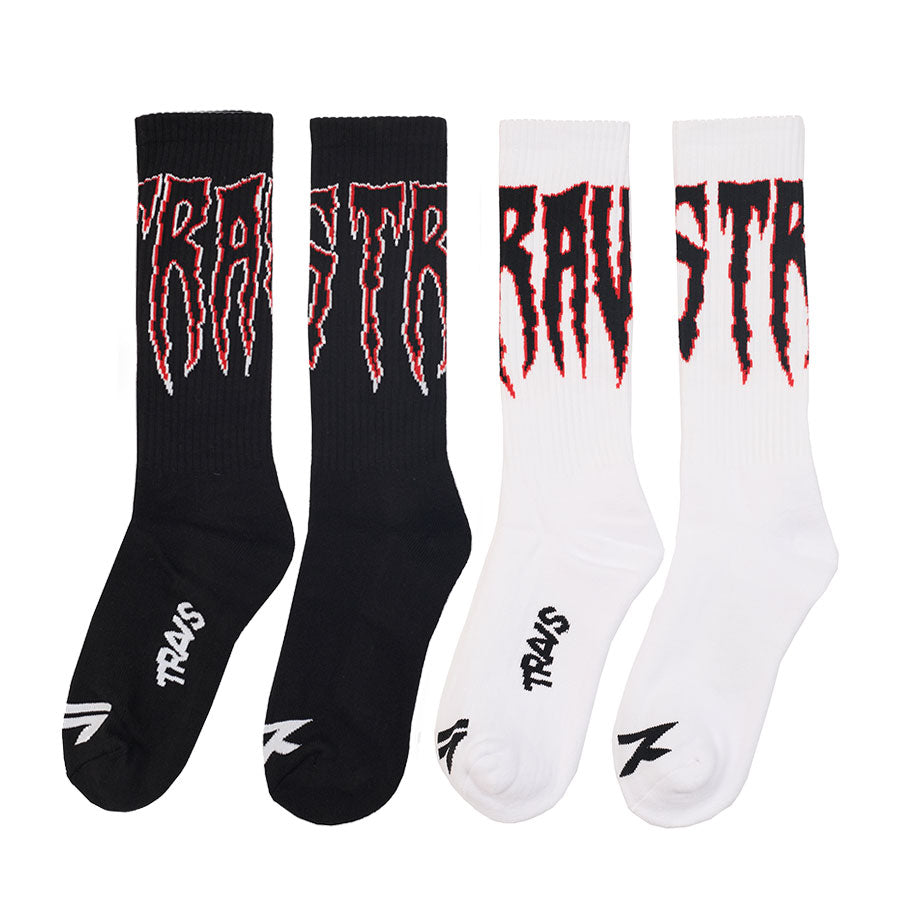 TRAVS TV logo Black socks 