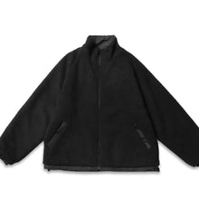 Load image into Gallery viewer, BASE LHP original Reversible Boa Jacket (Black)
