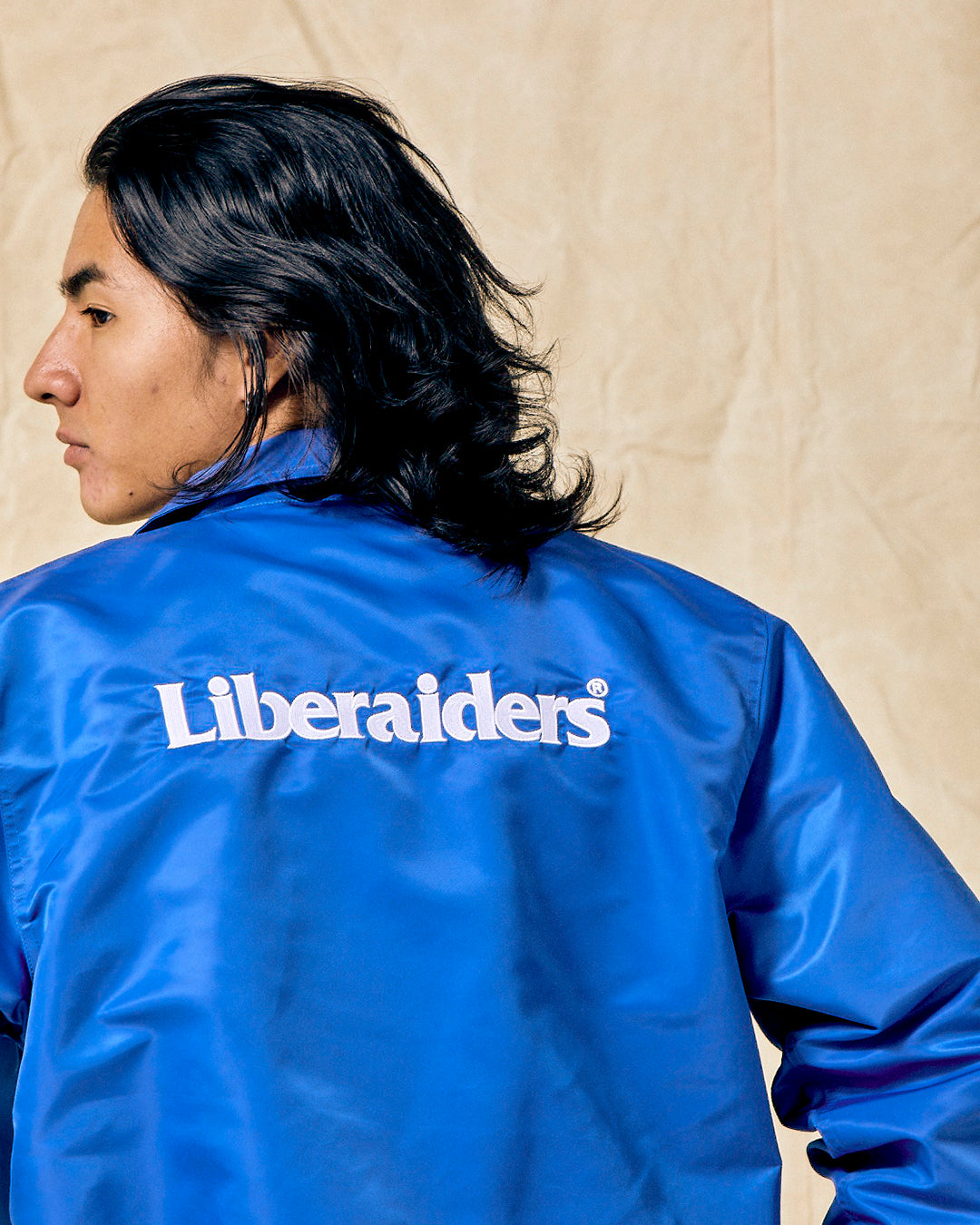 Liberaiders Og Embroidery COACH JACKET (BLUE) – BASE L.H.P