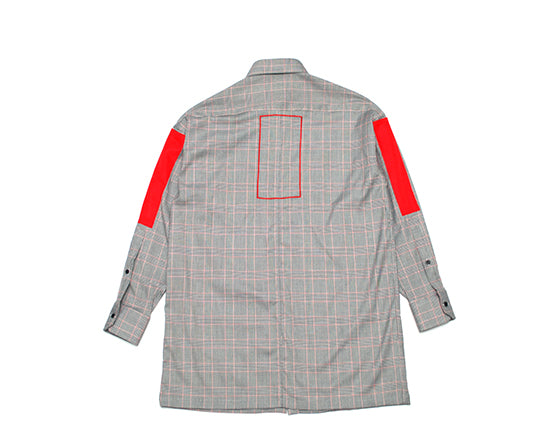D/HILL Red “TAPING” Glencheck Shirt
