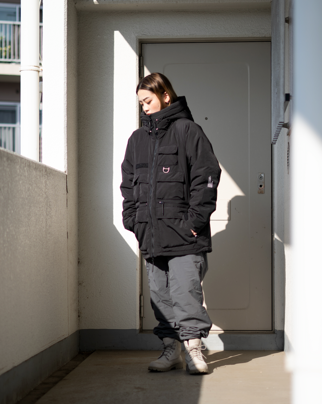 BASE L.H.P / Liberaiders YAK BOMBER JACKET (BLACK)