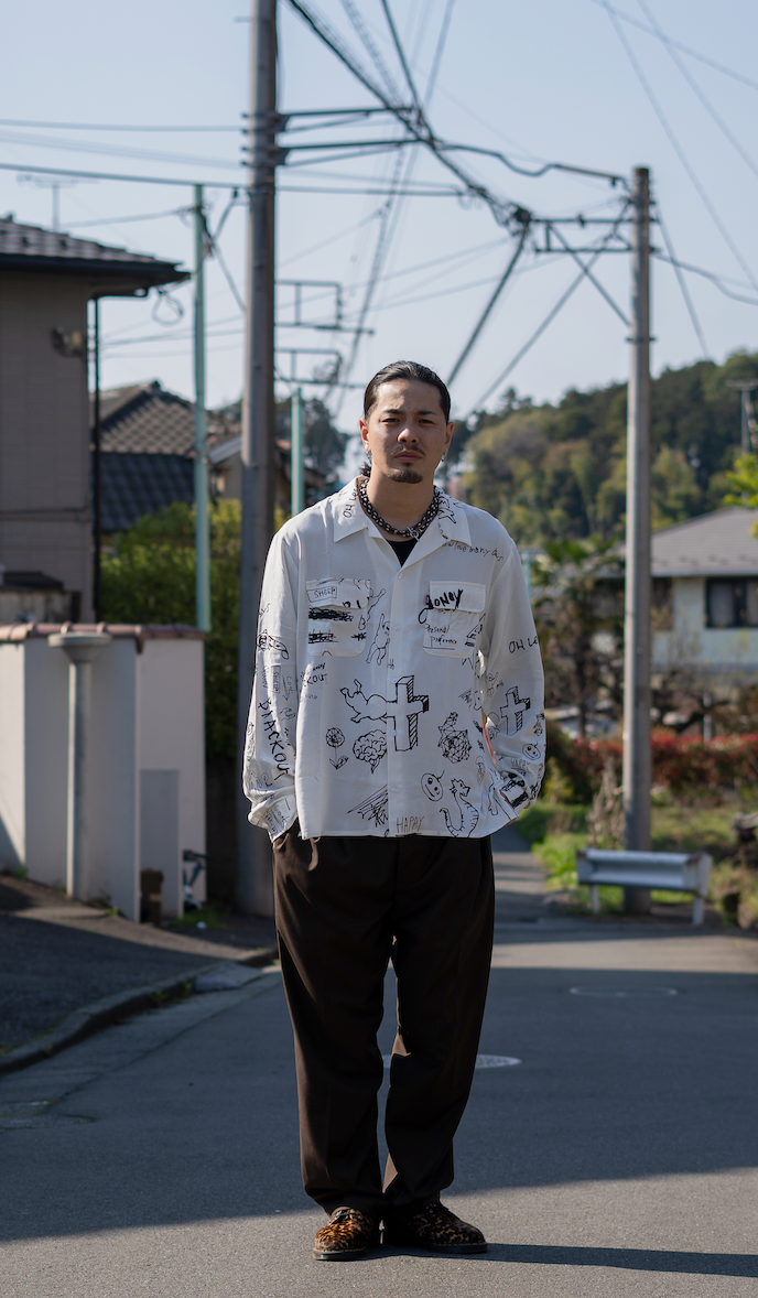 Hide and Seek Diary L/S Shirt(WHT) – BASE L.H.P