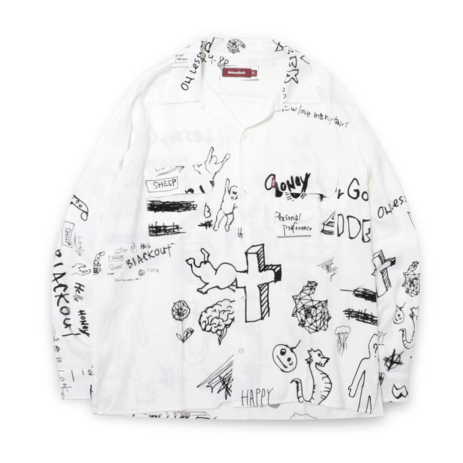 【30%OFF】Hide and Seek Diary L/S Shirt(WHT)