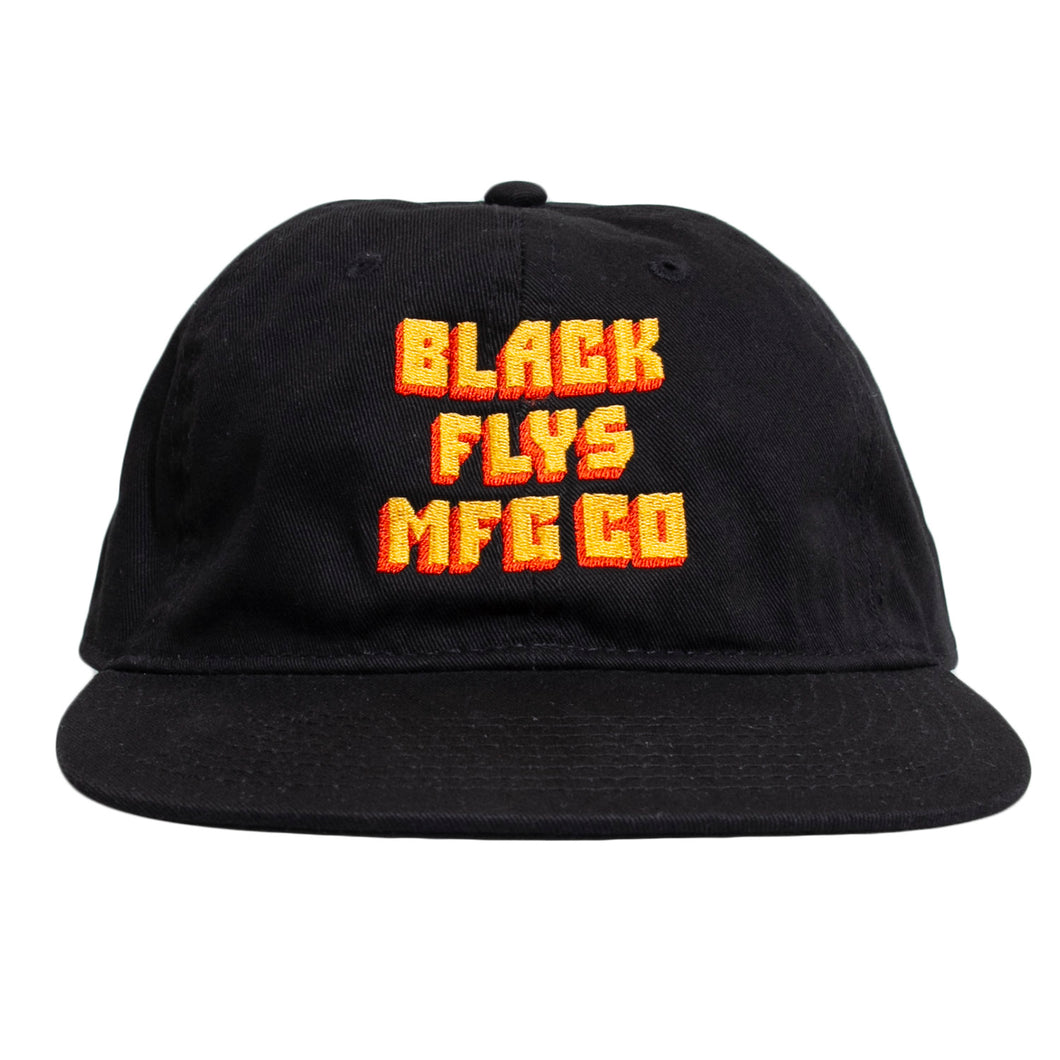 BLACK FLYS BMF FLAT VISOR CAP (Black)