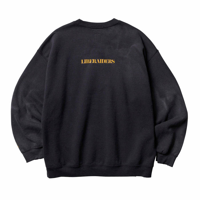 【 Liberaiders®︎】VINTAGE WASH CREWNECK 30%OFF】Liberaiders VINTAGE WASH CREWNECK (Black) – BASE L.H.P