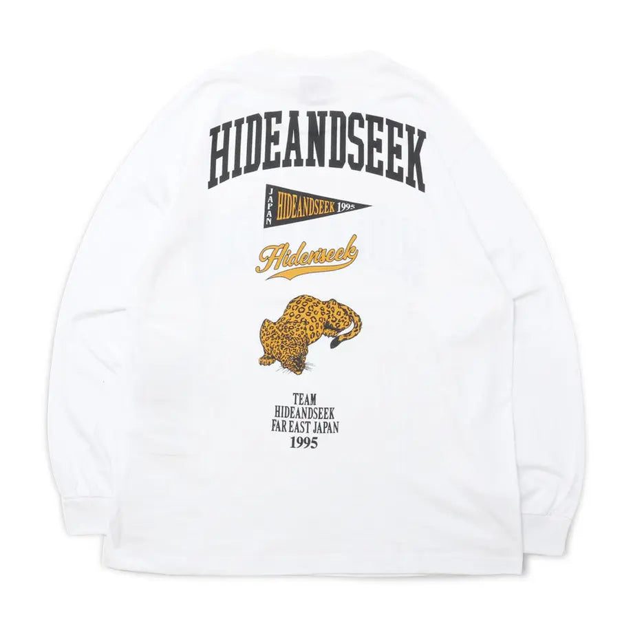 Hide and Seek College L/S Tee(22aw)(White)
