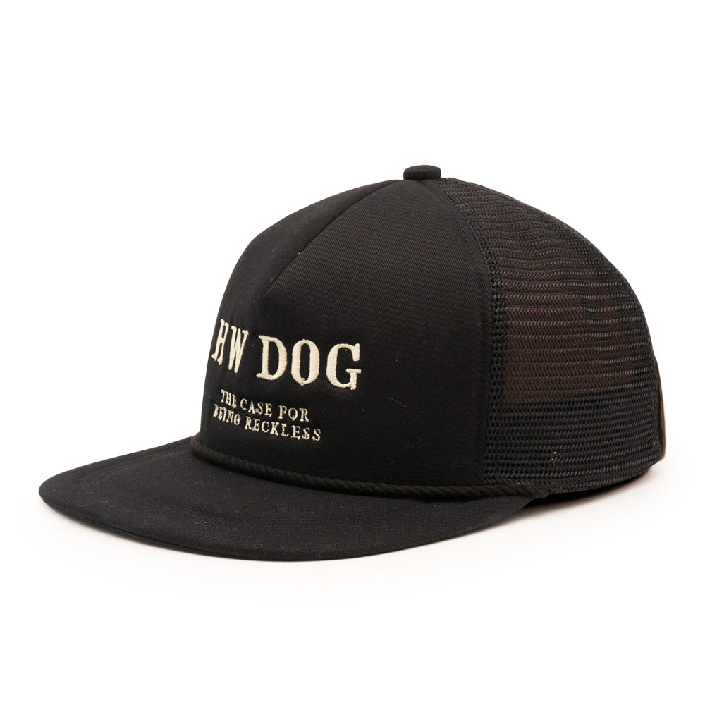 THE H.W. DOG ＆ CO. TRUCKER CAP BLACK ② The.h.w.dog & Co Trucker Black DNM – BASE L.H.P
