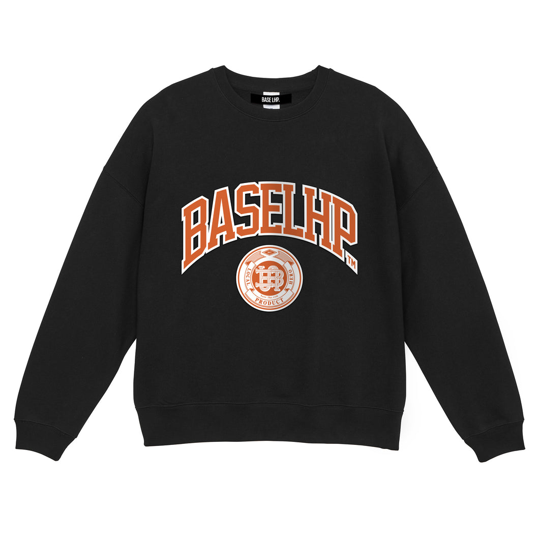 BASE LHP College logo crew neck (Orange)
