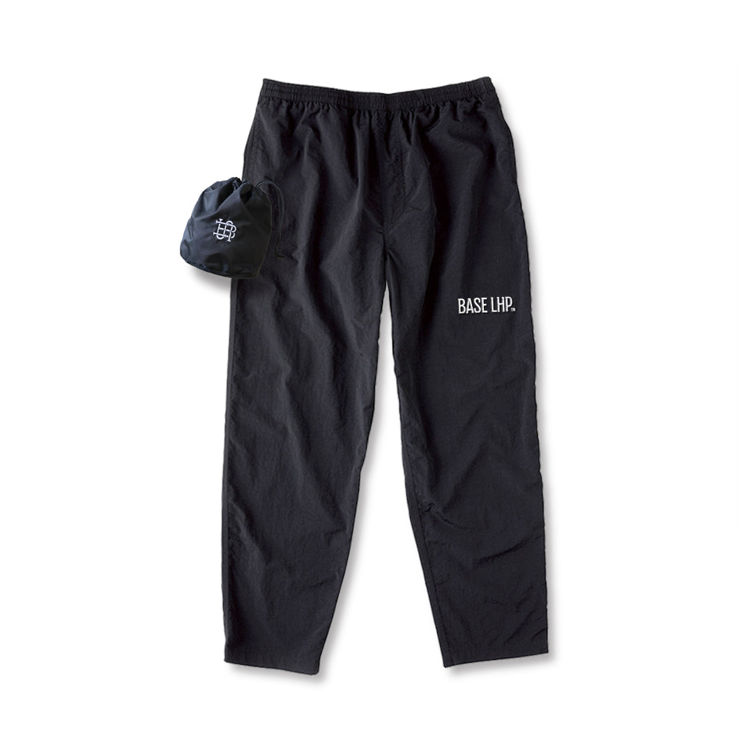BASE LHP Original Nylon Track Pants (Black)
