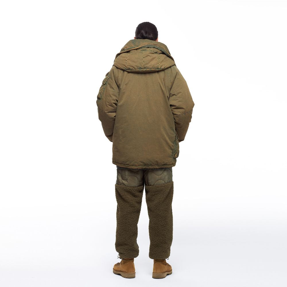 BASE L.H.P / CHEMICALWASHED XPEDITION JACKET(OLIVE)