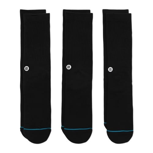 Stance Socks Icon 3 pac (Black)